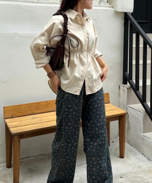 efill（エフィル）の「ウエストマーク ブラウス シャツ（シャツ/ブラウス・レディース・ベージュ・FREE）」の21枚目の写真