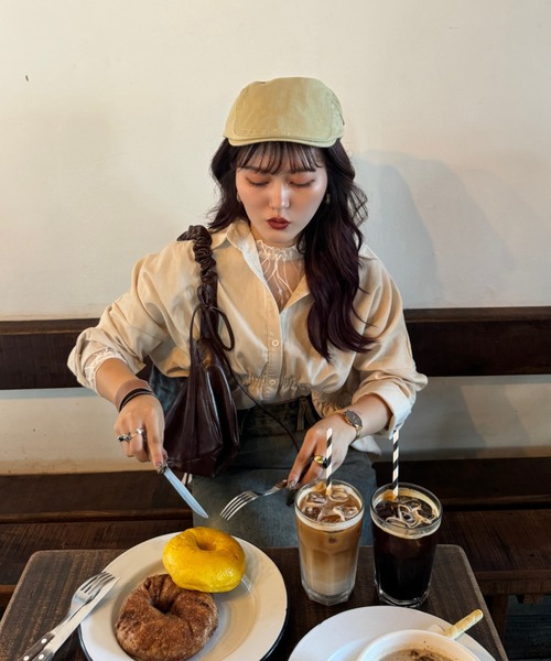 efill（エフィル）の「ウエストマーク ブラウス シャツ（シャツ/ブラウス・レディース・ベージュ・FREE）」の19枚目の写真