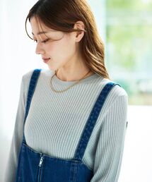 le.coeur blanc | コンパクトリブニット(ニット/セーター)