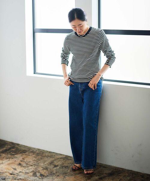 le.coeur blanc（ルクールブラン）の「コンパクトリブニット（ニット/セーター・レディース・グレー/ホワイト系その他/ベージュ・38）」の18枚目の写真