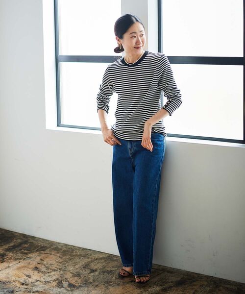 le.coeur blanc（ルクールブラン）の「コンパクトリブニット（ニット/セーター・レディース・グレー/ホワイト系その他/ベージュ・38）」の17枚目の写真