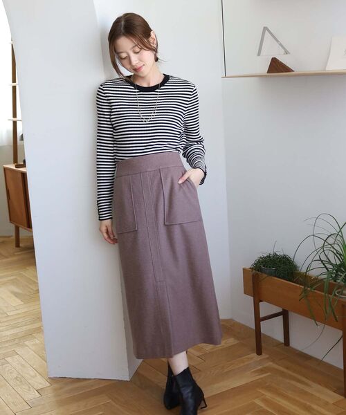 le.coeur blanc（ルクールブラン）の「コンパクトリブニット（ニット/セーター・レディース・グレー/ホワイト系その他/ベージュ・38）」の13枚目の写真