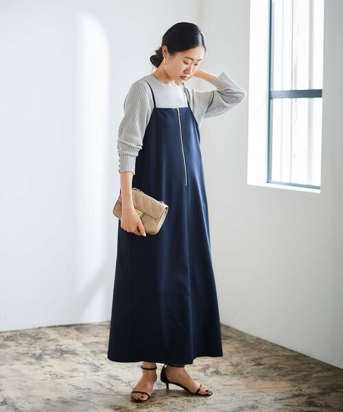 le.coeur blanc（ルクールブラン）の「コンパクトリブニット（ニット/セーター・レディース・グレー/ホワイト系その他/ベージュ・38）」の4枚目の写真