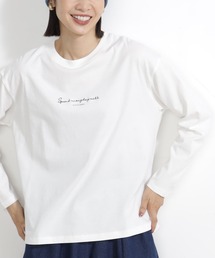 FOUND GOOD | シシュウ&ハクプリントT/LS(Tシャツ/カットソー)