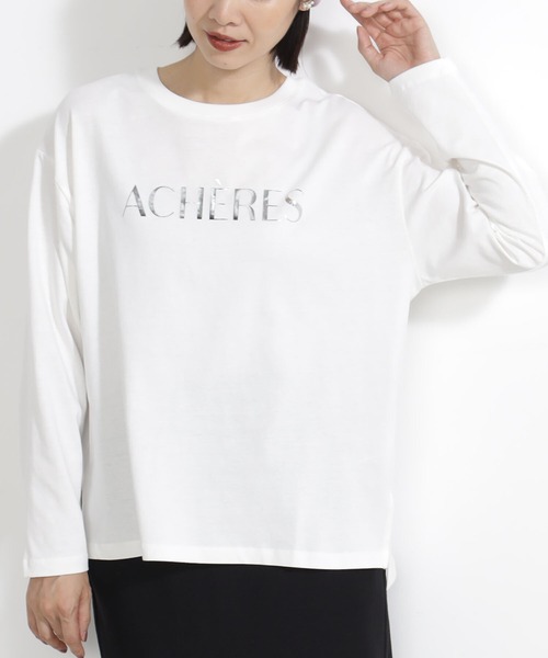 FOUND GOOD（ファウンドグッド）の「シシュウ&ハクプリントT/LS（Tシャツ/カットソー・レディース・ブラック/アイボリー/ホワイト系7/グレー系8・S/M/L）」の4枚目の写真