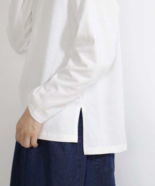 FOUND GOOD（ファウンドグッド）の「シシュウ&ハクプリントT/LS（Tシャツ/カットソー・レディース・ブラック/アイボリー/ホワイト系7/グレー系8・S/M/L）」の8枚目の写真