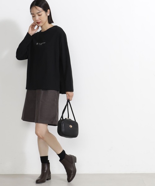 FOUND GOOD（ファウンドグッド）の「シシュウ&ハクプリントT/LS（Tシャツ/カットソー・レディース・ブラック/アイボリー/ホワイト系7/グレー系8・S/M/L）」の9枚目の写真