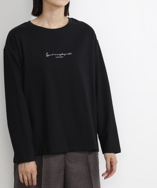 FOUND GOOD（ファウンドグッド）の「シシュウ&ハクプリントT/LS（Tシャツ/カットソー・レディース・ブラック/アイボリー/ホワイト系7/グレー系8・S/M/L）」の10枚目の写真