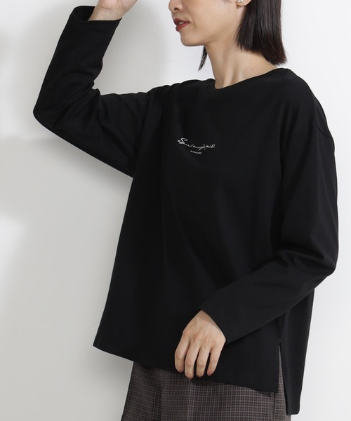 FOUND GOOD（ファウンドグッド）の「シシュウ&ハクプリントT/LS（Tシャツ/カットソー・レディース・ブラック/アイボリー/ホワイト系7/グレー系8・S/M/L）」の11枚目の写真