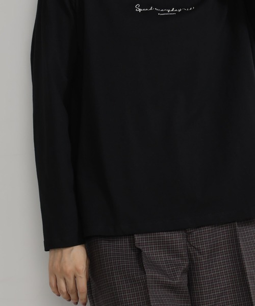 FOUND GOOD（ファウンドグッド）の「シシュウ&ハクプリントT/LS（Tシャツ/カットソー・レディース・ブラック/アイボリー/ホワイト系7/グレー系8・S/M/L）」の12枚目の写真