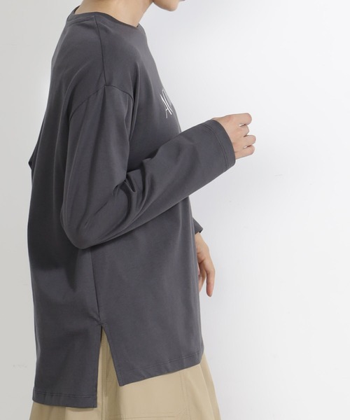 FOUND GOOD（ファウンドグッド）の「シシュウ&ハクプリントT/LS（Tシャツ/カットソー・レディース・ブラック/アイボリー/ホワイト系7/グレー系8・S/M/L）」の13枚目の写真