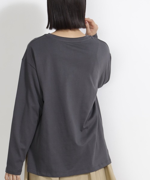 FOUND GOOD（ファウンドグッド）の「シシュウ&ハクプリントT/LS（Tシャツ/カットソー・レディース・ブラック/アイボリー/ホワイト系7/グレー系8・S/M/L）」の14枚目の写真