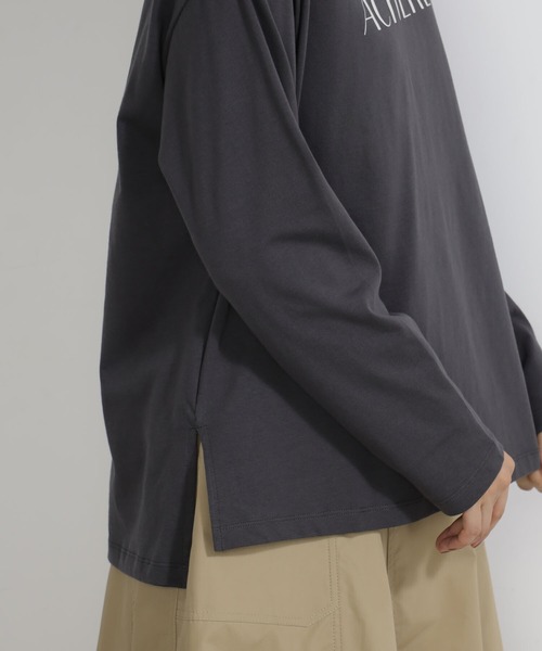 FOUND GOOD（ファウンドグッド）の「シシュウ&ハクプリントT/LS（Tシャツ/カットソー・レディース・ブラック/アイボリー/ホワイト系7/グレー系8・S/M/L）」の16枚目の写真