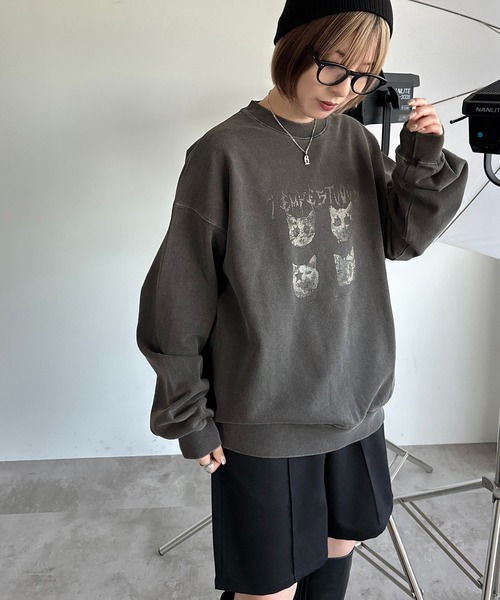 apres jour mignon（アプレジュールミニョン）の「アソートスウェット【ZOZOTOWN限定アイテム】（Tシャツ/カットソー・レディース・ブラック/ブラック系その他/マスタード/ダークブラウン/ベージュ系その他/ナチュラル・フリー/X-LARGE）」の3枚目の写真