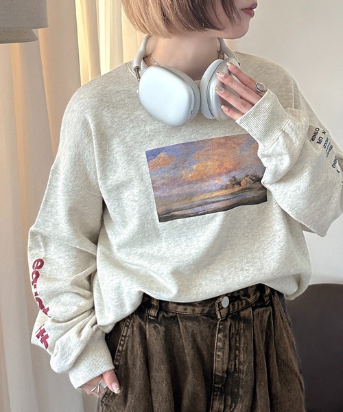 apres jour mignon（アプレジュールミニョン）の「アソートスウェット【ZOZOTOWN限定アイテム】（Tシャツ/カットソー・レディース・ブラック/ブラック系その他/マスタード/ダークブラウン/ベージュ系その他/ナチュラル・フリー/X-LARGE）」の5枚目の写真