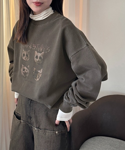 apres jour mignon（アプレジュールミニョン）の「アソートスウェット【ZOZOTOWN限定アイテム】（Tシャツ/カットソー・レディース・ブラック/ブラック系その他/マスタード/ダークブラウン/ベージュ系その他/ナチュラル・フリー/X-LARGE）」の19枚目の写真