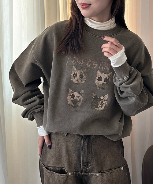 apres jour mignon（アプレジュールミニョン）の「アソートスウェット【ZOZOTOWN限定アイテム】（Tシャツ/カットソー・レディース・ブラック/ブラック系その他/マスタード/ダークブラウン/ベージュ系その他/ナチュラル・フリー/X-LARGE）」の20枚目の写真