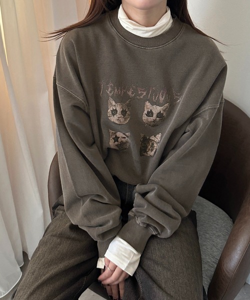 apres jour mignon（アプレジュールミニョン）の「アソートスウェット【ZOZOTOWN限定アイテム】（Tシャツ/カットソー・レディース・ブラック/ブラック系その他/マスタード/ダークブラウン/ベージュ系その他/ナチュラル・フリー/X-LARGE）」の17枚目の写真