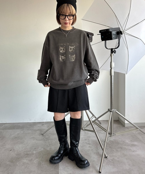 apres jour mignon（アプレジュールミニョン）の「アソートスウェット【ZOZOTOWN限定アイテム】（Tシャツ/カットソー・レディース・ブラック/ブラック系その他/マスタード/ダークブラウン/ベージュ系その他/ナチュラル・フリー/X-LARGE）」の15枚目の写真