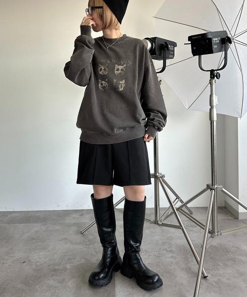 apres jour mignon（アプレジュールミニョン）の「アソートスウェット【ZOZOTOWN限定アイテム】（Tシャツ/カットソー・レディース・ブラック/ブラック系その他/マスタード/ダークブラウン/ベージュ系その他/ナチュラル・フリー/X-LARGE）」の16枚目の写真