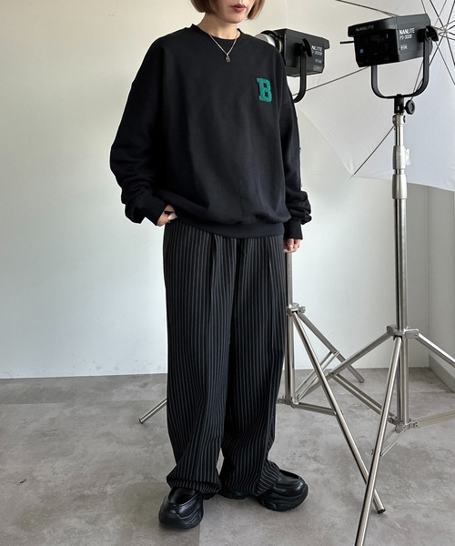 apres jour mignon（アプレジュールミニョン）の「アソートスウェット【ZOZOTOWN限定アイテム】（Tシャツ/カットソー・レディース・ブラック/ブラック系その他/マスタード/ダークブラウン/ベージュ系その他/ナチュラル・フリー/X-LARGE）」の11枚目の写真