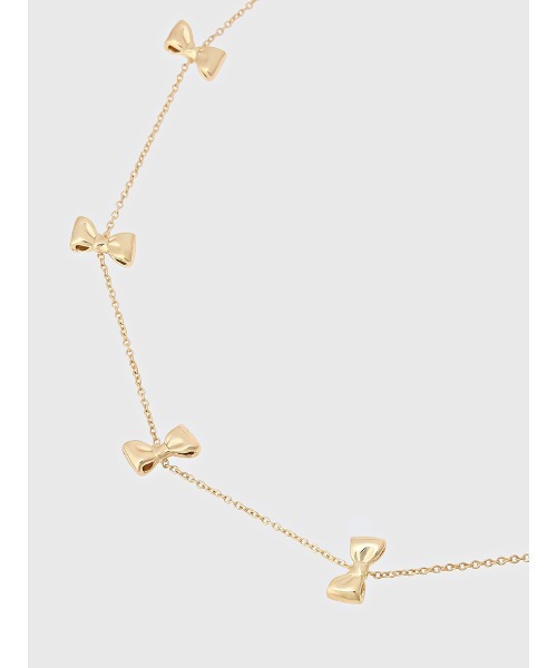 EIMY ISTOIRE(エイミーイストワール)の「ribbon motif skin necklace(ネックレス・レディース・ゴールド・F)」の6枚目の写真