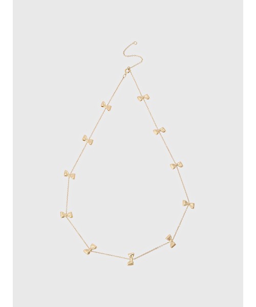EIMY ISTOIRE(エイミーイストワール)の「ribbon motif skin necklace(ネックレス・レディース・ゴールド・F)」の4枚目の写真