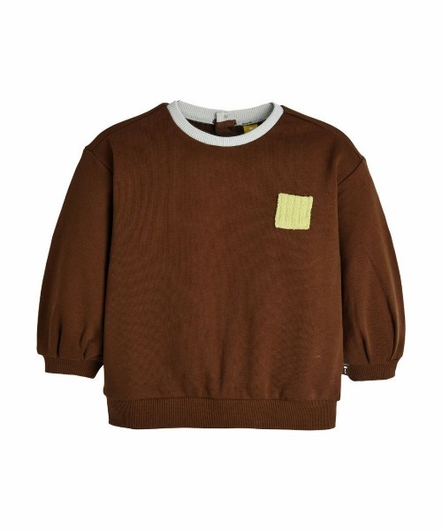 moimoln(モイモルン)の「クリップマスカットツリートップス(スウェット・キッズ・ブラウン/ピンク/アイボリー・90cm/120cm/110cm/100cm)」の3枚目の写真