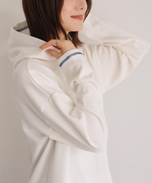 n'OrLABEL（ノアールレーベル）の「『配色ステッチ裏起毛フードプルオーバー』（Tシャツ/カットソー）」