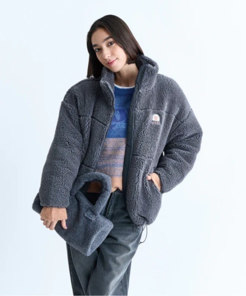 ROXY（ロキシー）の「SPRINGY WINGY DRUM /ロキシーボアミニドラムバッグ（ドラムバッグ・レディース・ピンク/ベージュ/グレー・FREE）」の2枚目の写真