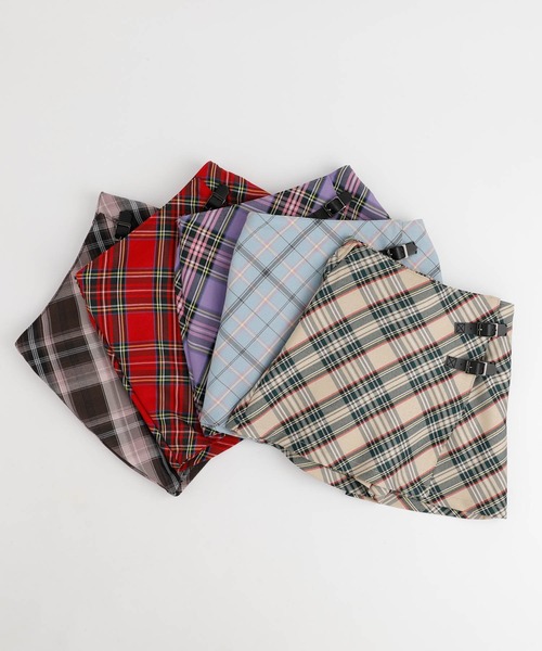 URBAN CHERRY(アーバンチェリー)の「【SEEM/シーム】インナーパンツ付きチェックラップキュロットスカート(スカート・キッズ・ブルー/レッド/ピンク/ベージュ/パープル・110cm/120cm/130cm/140cm/150cm)」の19枚目の写真