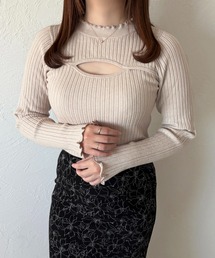 フロントオープンリブニット【ZOZOTOWN限定アイテム】