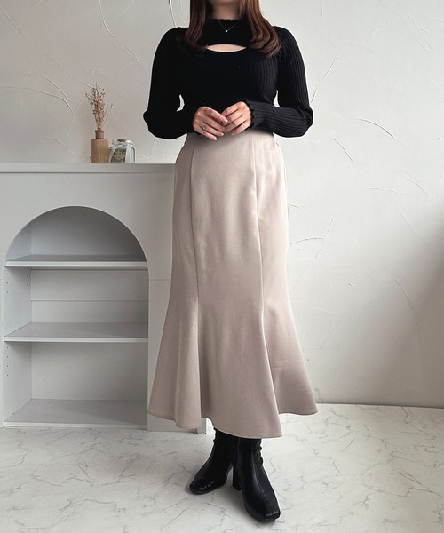 apres jour(アプレジュール)の「フロントオープンリブニット【ZOZOTOWN限定アイテム】(ニット/セーター・レディース・ブラック/グレイッシュベージュ/オフホワイト・フリー/X-LARGE)」の20枚目の写真