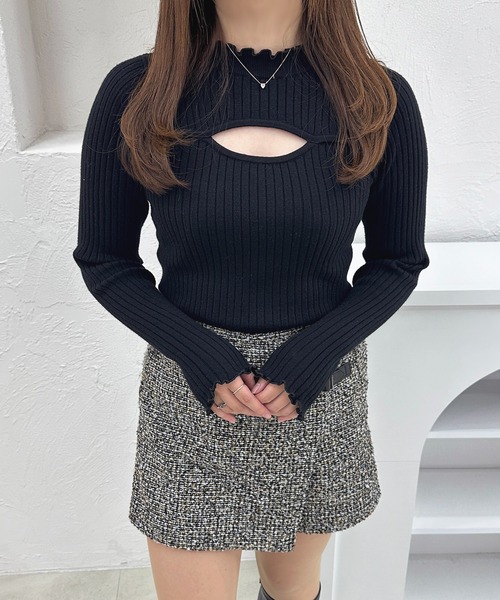 セール】フロントオープンリブニット【ZOZOTOWN限定アイテム】（ニット