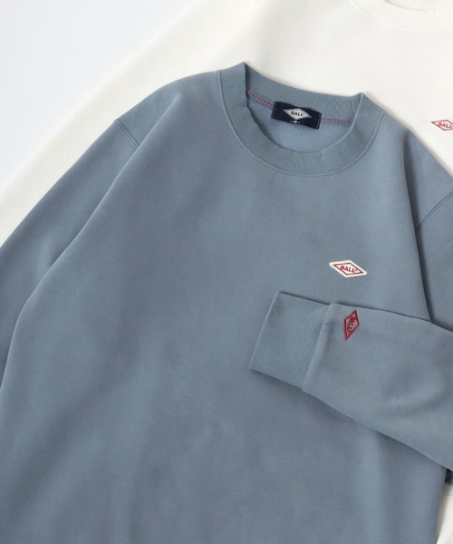 BALL（ボール）の「2025AW BALL/ボール 裏起毛 ワンポイントロゴ ワッペン刺繍 スウェット クルーネックトレーナー レディース メンズ（スウェット・メンズ・サックスブルー/モカ/ネイビー/ブラック/アッシュグレー/グレー/オフホワイト/チャコール・LL/M/L）」の8枚目の写真