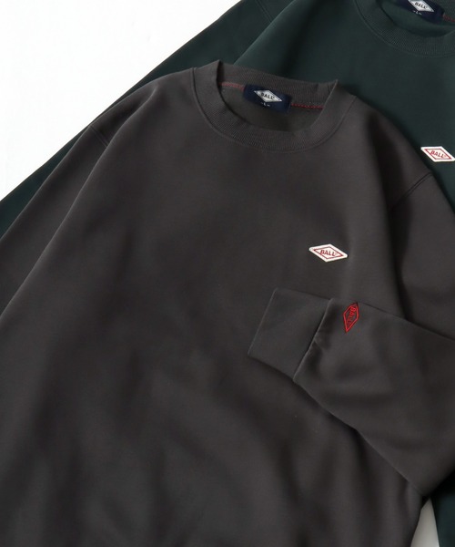 セール】2025AW BALL/ボール 裏起毛 ワンポイントロゴ ワッペン刺繍