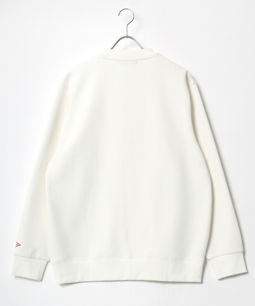 BALL（ボール）の「2025AW BALL/ボール 裏起毛 ワンポイントロゴ ワッペン刺繍 スウェット クルーネックトレーナー レディース メンズ（スウェット・メンズ・サックスブルー/モカ/ネイビー/ブラック/アッシュグレー/グレー/オフホワイト/チャコール・LL/M/L）」の10枚目の写真