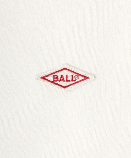 BALL（ボール）の「2025AW BALL/ボール 裏起毛 ワンポイントロゴ ワッペン刺繍 スウェット クルーネックトレーナー レディース メンズ（スウェット・メンズ・サックスブルー/モカ/ネイビー/ブラック/アッシュグレー/グレー/オフホワイト/チャコール・LL/M/L）」の18枚目の写真