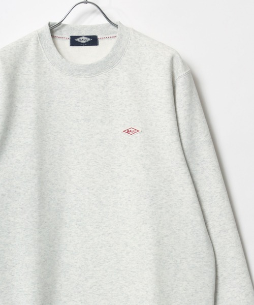 セール】2025AW BALL/ボール 裏起毛 ワンポイントロゴ ワッペン刺繍