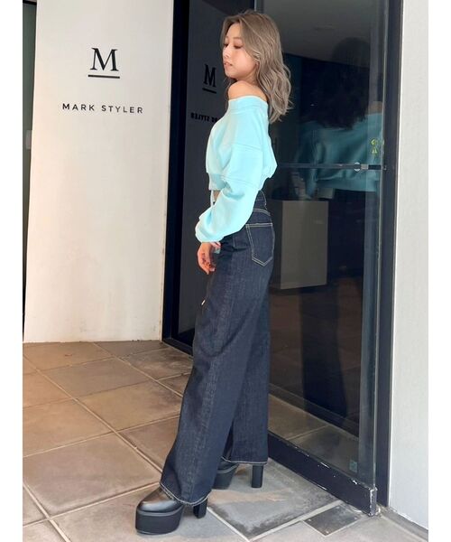 GYDA(ジェイダ)の「GYGYショートスウェットトップス(スウェット・レディース・イエロー/オフホワイト/チャコールグレー/スカイブルー・FREE)」の20枚目の写真