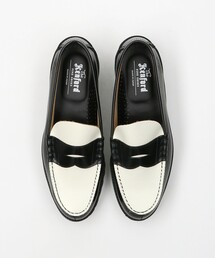 KENFORD ローファー ホワイト/ブラック ケンフォード 26.5 ローファー The Kenford Fineshoes ホワイト