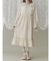 merry jenny | flowerフリルリボンワンピース(ワンピース)