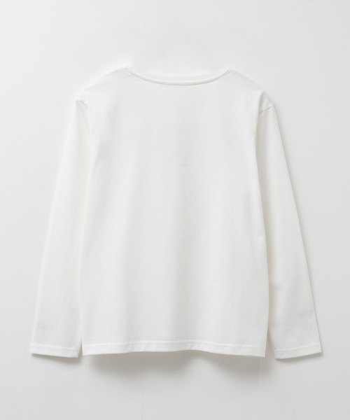 NAVY(ネイビー)の「【nAvy】ネコプリント長袖Tシャツ ロンT(Tシャツ/カットソー・レディース・ホワイト/ベージュ/グレー・M/L)」の22枚目の写真