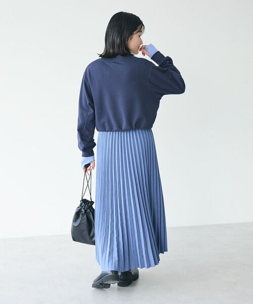 美品　Burberrys BLUE LABEL スカート　アコーディオンプリーツ BLACKPINK LiSA着用）BURBERRY BLUE LABEL バーバリーブルー