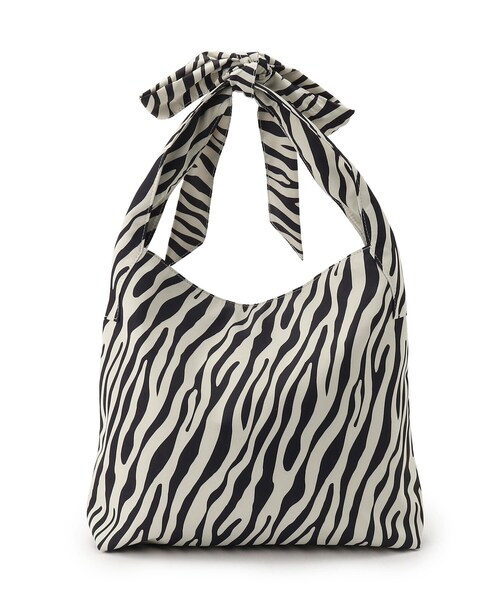 ITS'DEMO（イッツデモ）の「◆【A4対応】リボン付きワンショルトート（トートバッグ・レディース・ブラック系/アイボリー/ブラック/サックスブルー・00）」の18枚目の写真