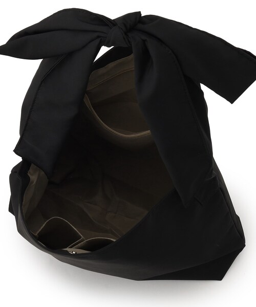 ITS'DEMO（イッツデモ）の「◆【A4対応】リボン付きワンショルトート（トートバッグ・レディース・ブラック系/アイボリー/ブラック/サックスブルー・00）」の22枚目の写真