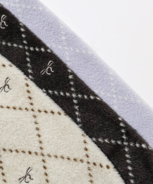 flower（フラワー）の「ホリデーリボンニット（ニット/セーター・レディース・ブラウン/アイボリー/ブルー・FREE）」の9枚目の写真