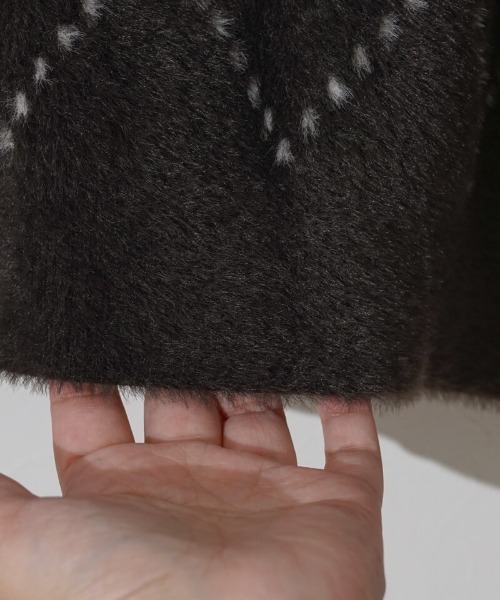 flower（フラワー）の「ホリデーリボンニット（ニット/セーター・レディース・ブラウン/アイボリー/ブルー・FREE）」の15枚目の写真