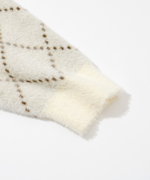 flower（フラワー）の「ホリデーリボンニット（ニット/セーター・レディース・ブラウン/アイボリー/ブルー・FREE）」の19枚目の写真