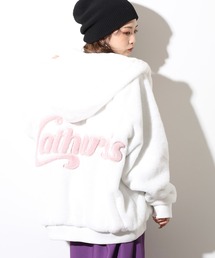 RE730(A[C[ZuT[eB[)Back Logo Eco Fur Blouson Hoodie / obNSGRt@[u] t[fB[ unisex(u])